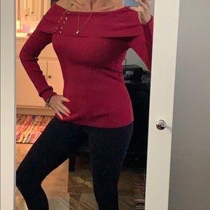 Red/maroon sweater